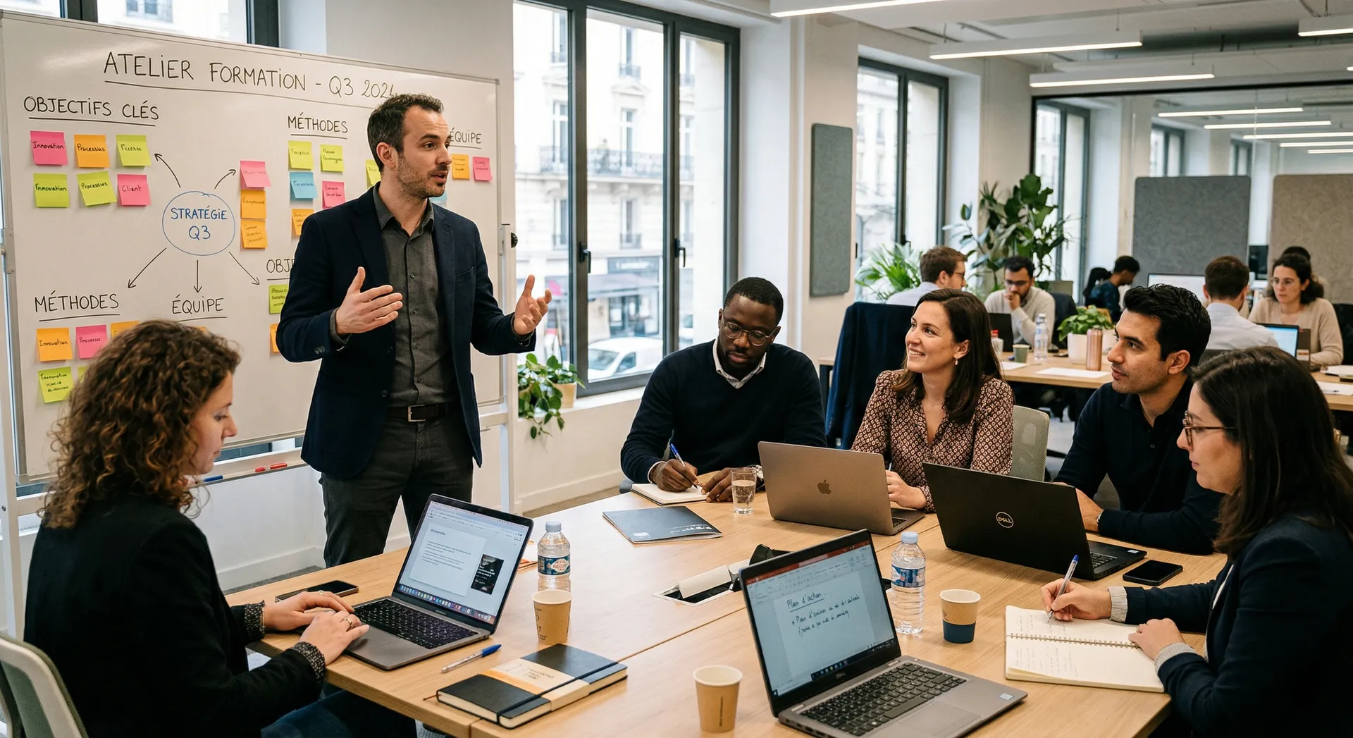 Atelier de formation IA en entreprise pour la conformité AI Act — session Nerolia Formation, groupes de 6 à 10 personnes
