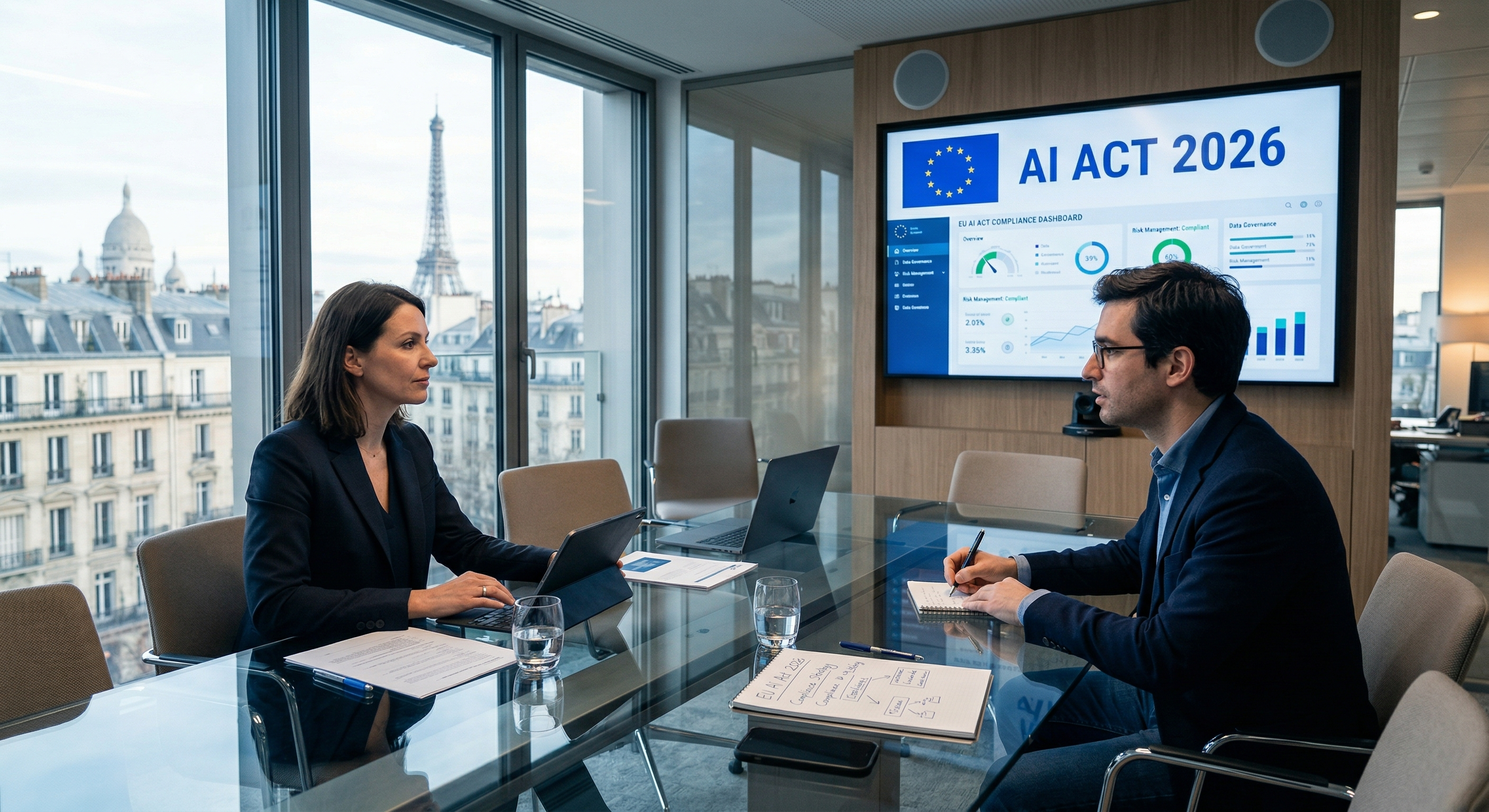 Réunion d'entreprise AI Act formation — Nerolia Formation