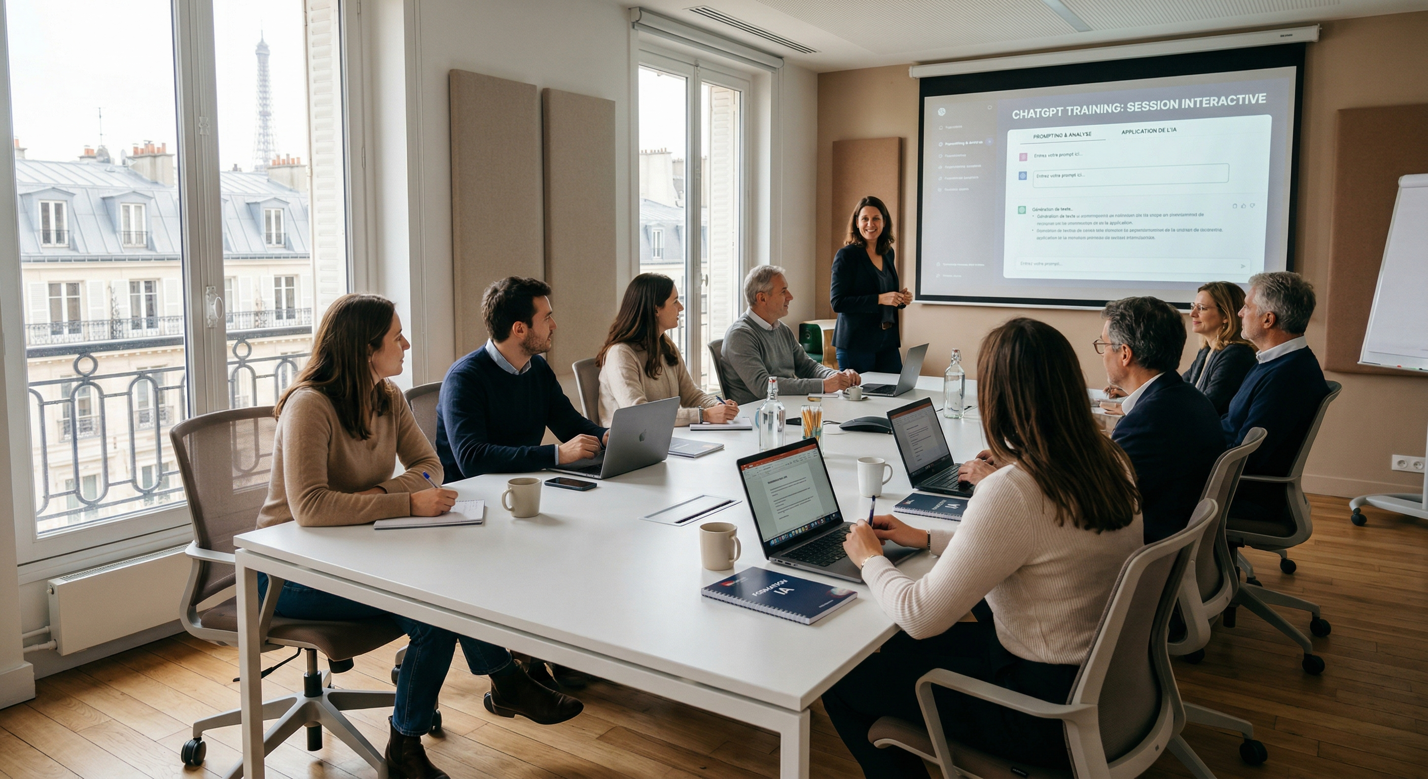 Comparaison des 4 formations IA : ChatGPT Prospection, IA Générative, Agents IA, Productivité IA